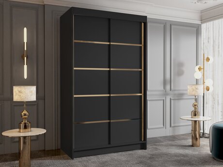 Kledingkast Closico Corden III (Zwart)