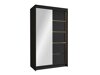 Kledingkast Closico Corden III (Zwart)