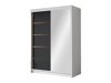 Kledingkast Closico Fornix III (Wit + Zwart)