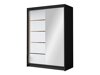 Kledingkast Closico Fornix III (Zwart + Wit)