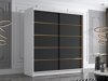 Kledingkast Closico Vallor III (Wit + Zwart)