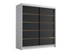 Kledingkast Closico Vallor III (Wit + Zwart)