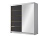 Kledingkast Closico Vallor III (Wit + Zwart)