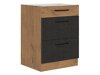 Modulaire kast met lades Wood Grey 115