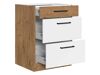 Sahtlitega moodulkapp Wood White 115