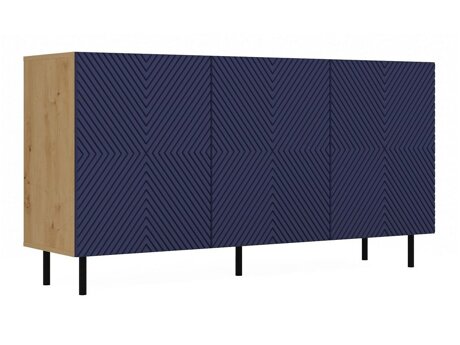Dressoir Romseru 103 (Blauw + Artisan eiken)