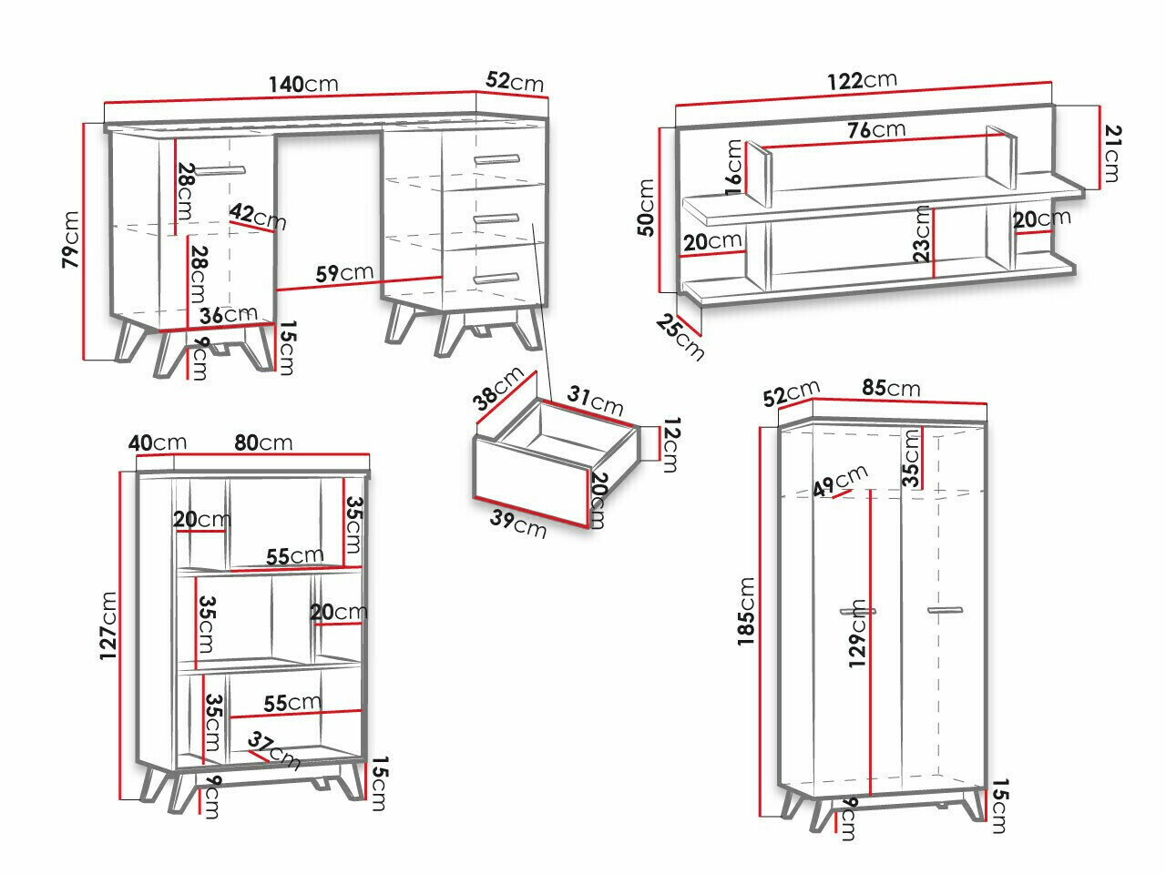 Hjemmekontorsæt Sorvera 114