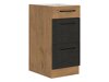 Modulaire kast met lades Wood Grey 132