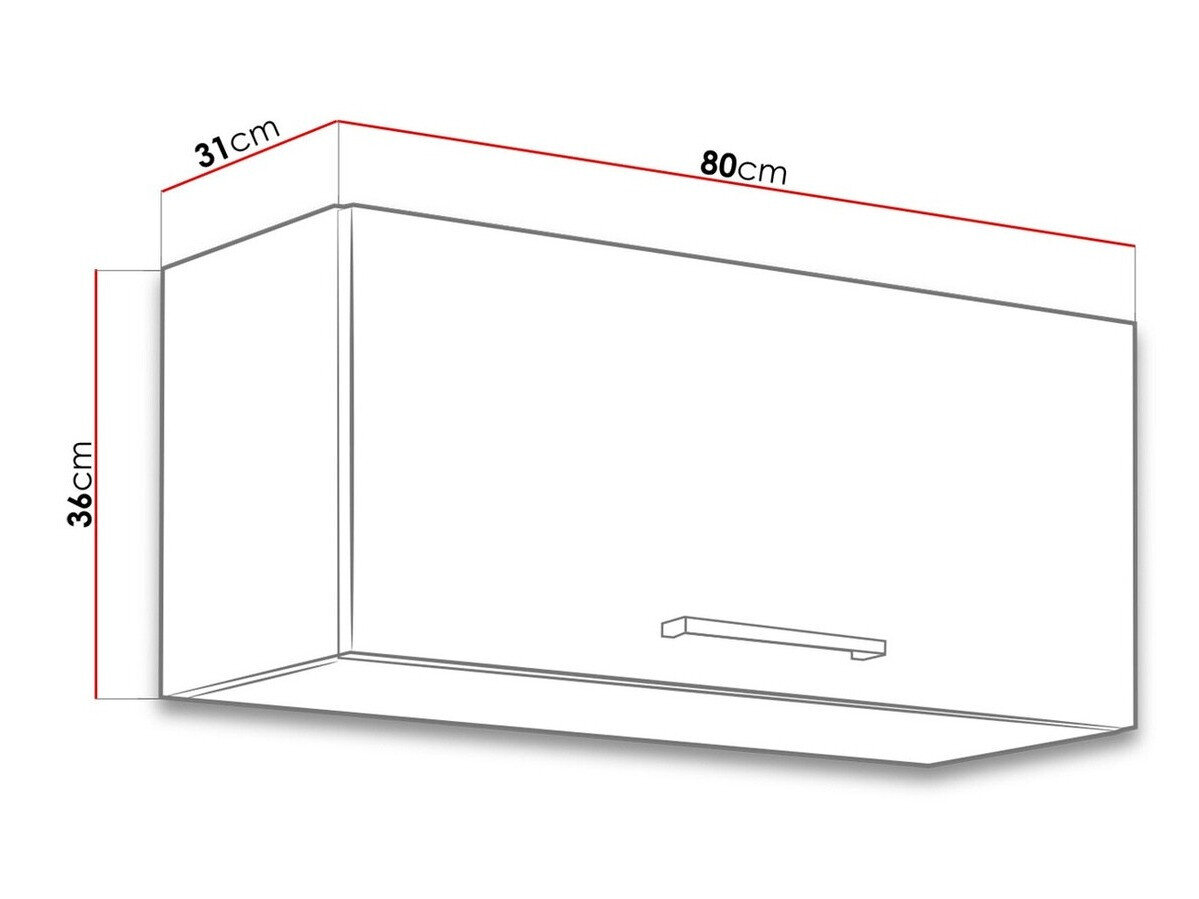 Modulvægskab Wood Grey 129