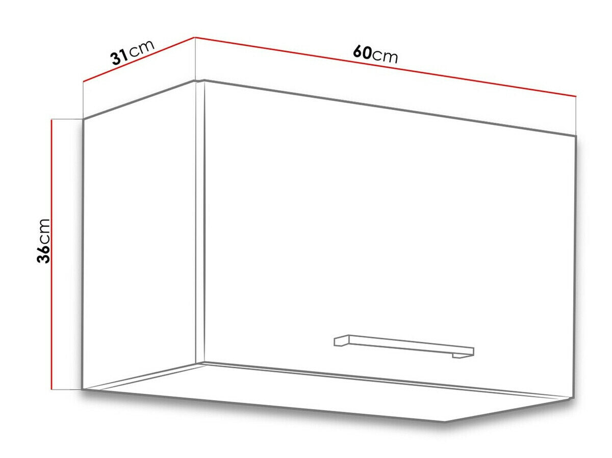 Modulvægskab Wood White 111