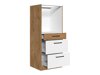 Armoire modulaire pour appareils intégrés Wood White 102