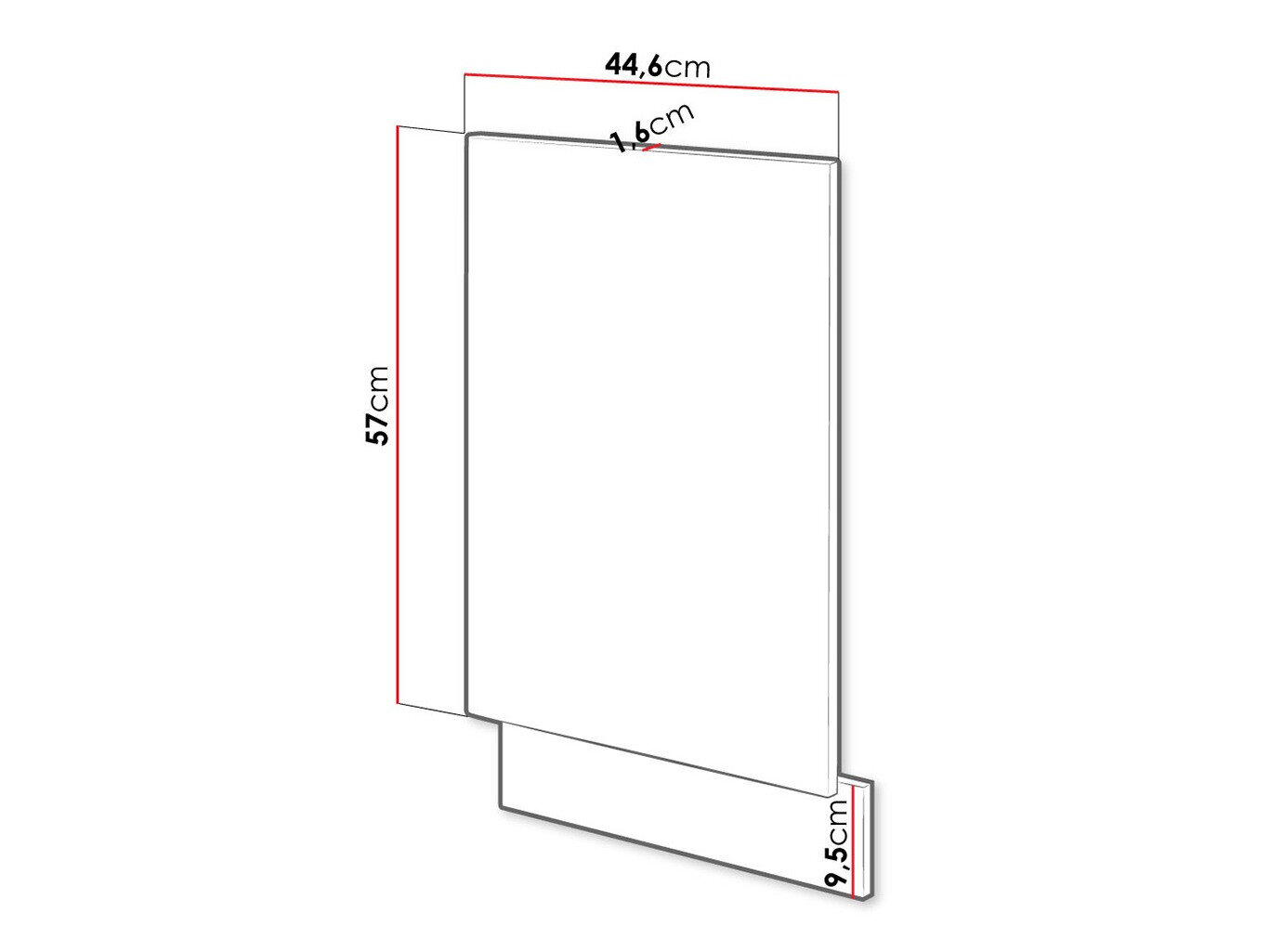 Dør til opvaskemaskine Wood Grey 106