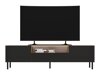 Meuble TV Romseru 105 (Noir + Chêne Artisan)