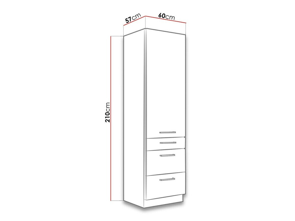 Modulaire kast met deuren Wood White 127