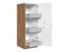 Modulaire kast met lade en deuren Wood Grey 100