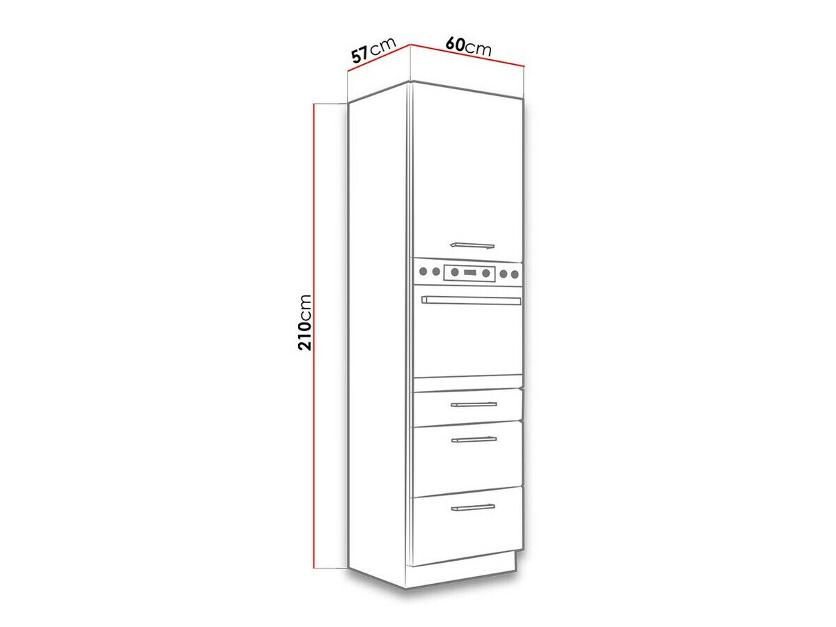 Modulaire kast voor inbouwapparatuur Wood Grey 126
