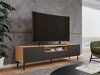 TV galds Romseru 105 (Melns + Artisan ozols)