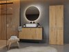 Cabinet de baie neancorat Nolmaru 100 (Antracit + Stejar artizan)