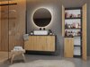 Cabinet de baie neancorat Nolmaru 100 (Antracit + Stejar artizan)