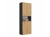 Cabinet de baie neancorat Nolmaru 103 (Antracit + Stejar artizan)