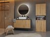 Cabinet de baie neancorat Nolmaru 103 (Antracit + Stejar artizan)