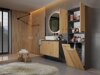 Cabinet de baie neancorat Nolmaru 103 (Antracit + Stejar artizan)