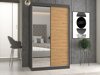 Garderobeskab Mandeville 155 (Antracit + Artisan eg)