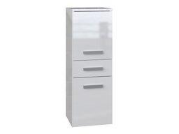 Cabinet de baie neancorat Nolmaru 108 (Alb + Alb lucios)