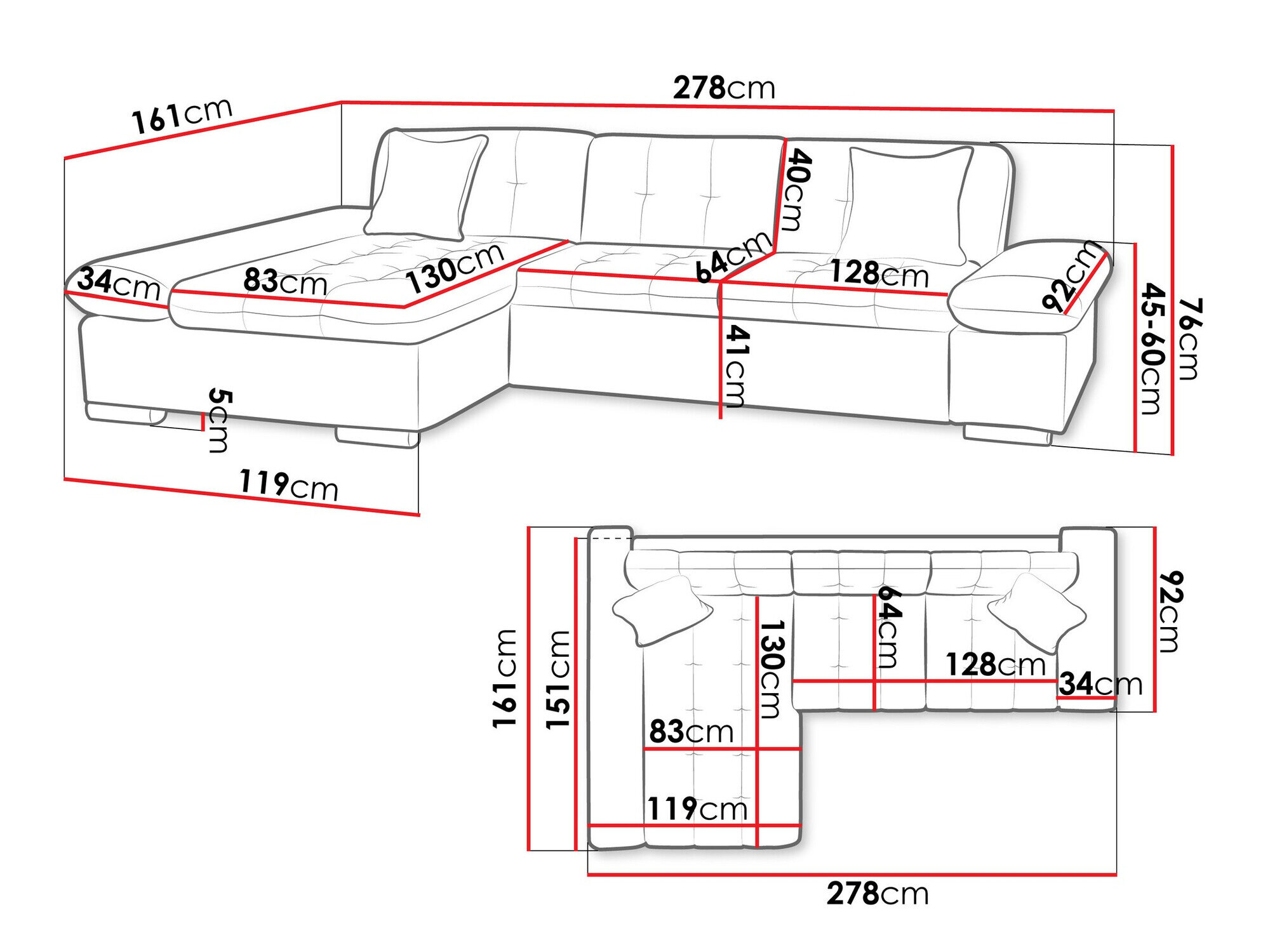Hjørnesofa Comfivo Serenitas (Soul 20)