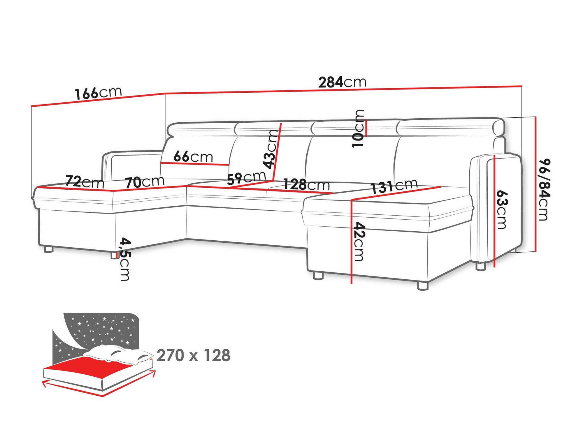 Hjørnesofa Temple 130 (Enjoy New 21)