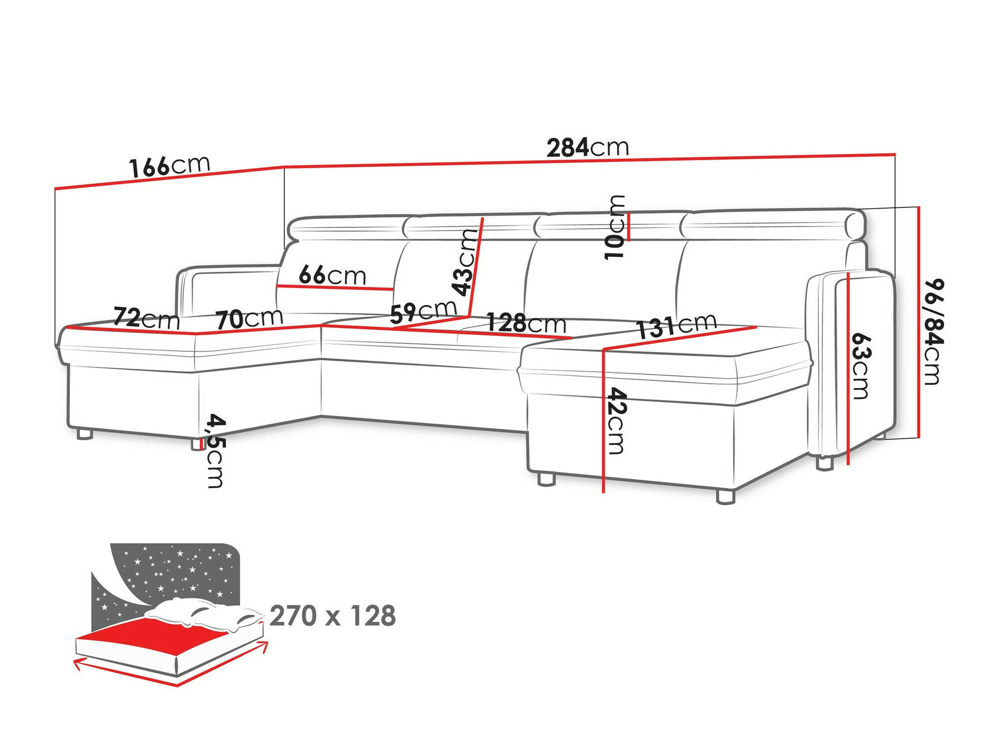 Hjørnesofa Temple 130 (Enjoy New 24)