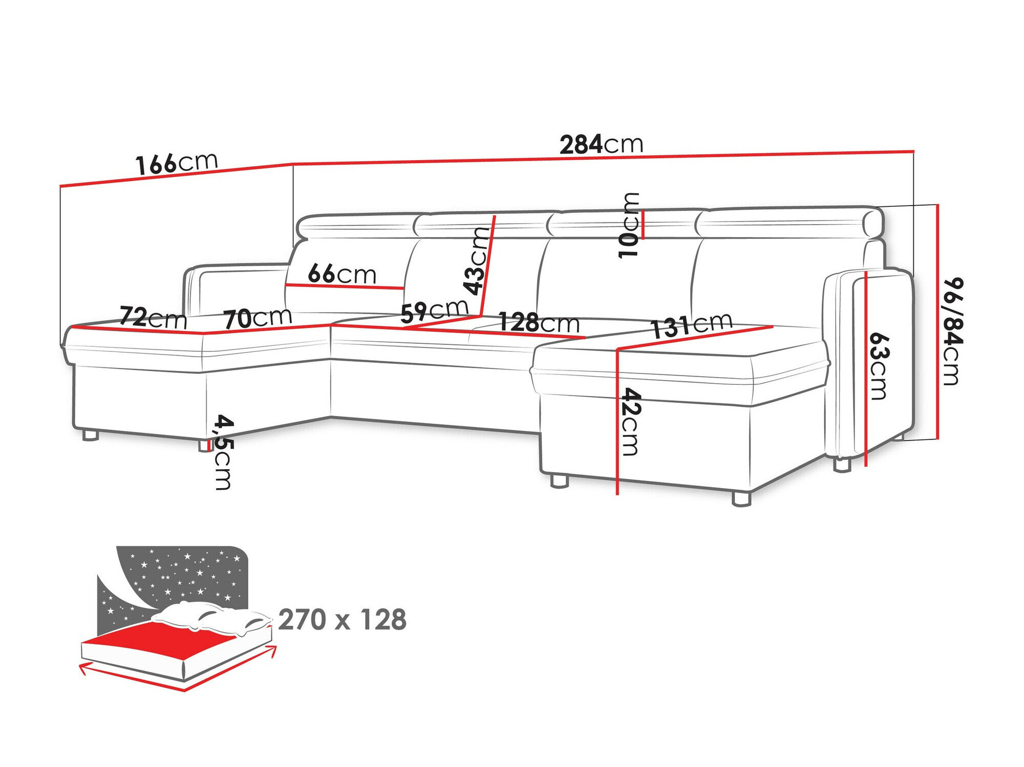 Hjørnesofa Temple 130 (Enjoy New 3)