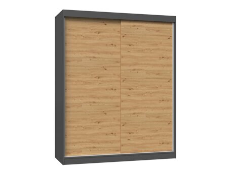 Kledingkast Mandeville 167 (Antraciet + Artisan eiken)
