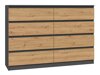 Kumode Elbvelu 100 (Antracīts + Artisan ozols)