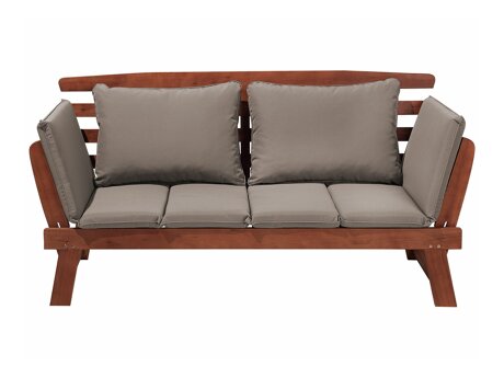 Lauko sofa Berwyn 1979 (Pilka + Tamsus medis)