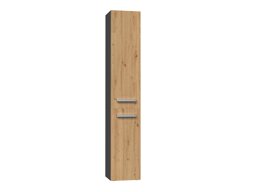 Staand badkamermeubel Nolmaru 107 (Antraciet + Artisan eiken)