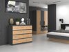Ladekast Elbvelu 101 (Antraciet + Artisan eiken)