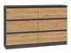 Ladekast Elbvelu 103 (Antraciet + Artisan eiken)