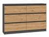 Ladekast Elbvelu 103 (Antraciet + Artisan eiken)