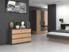 Ladekast Elbvelu 103 (Antraciet + Artisan eiken)