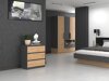 Ladekast Elbvelu 106 (Antraciet + Artisan eiken)