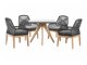 Set stola i stolica Nolsoro 105 (Crna)