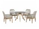 Set stola i stolica Nolsoro 105 (Taupe)