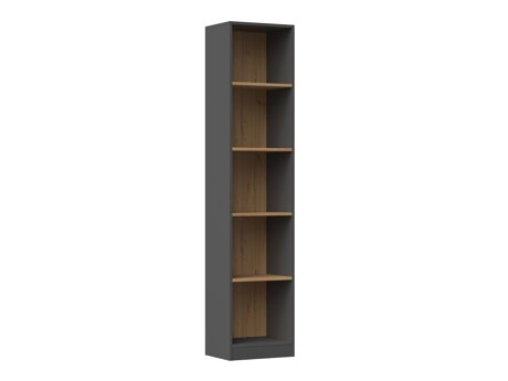 Boekenkast Mandeville 183 (Antraciet + Artisan eiken)