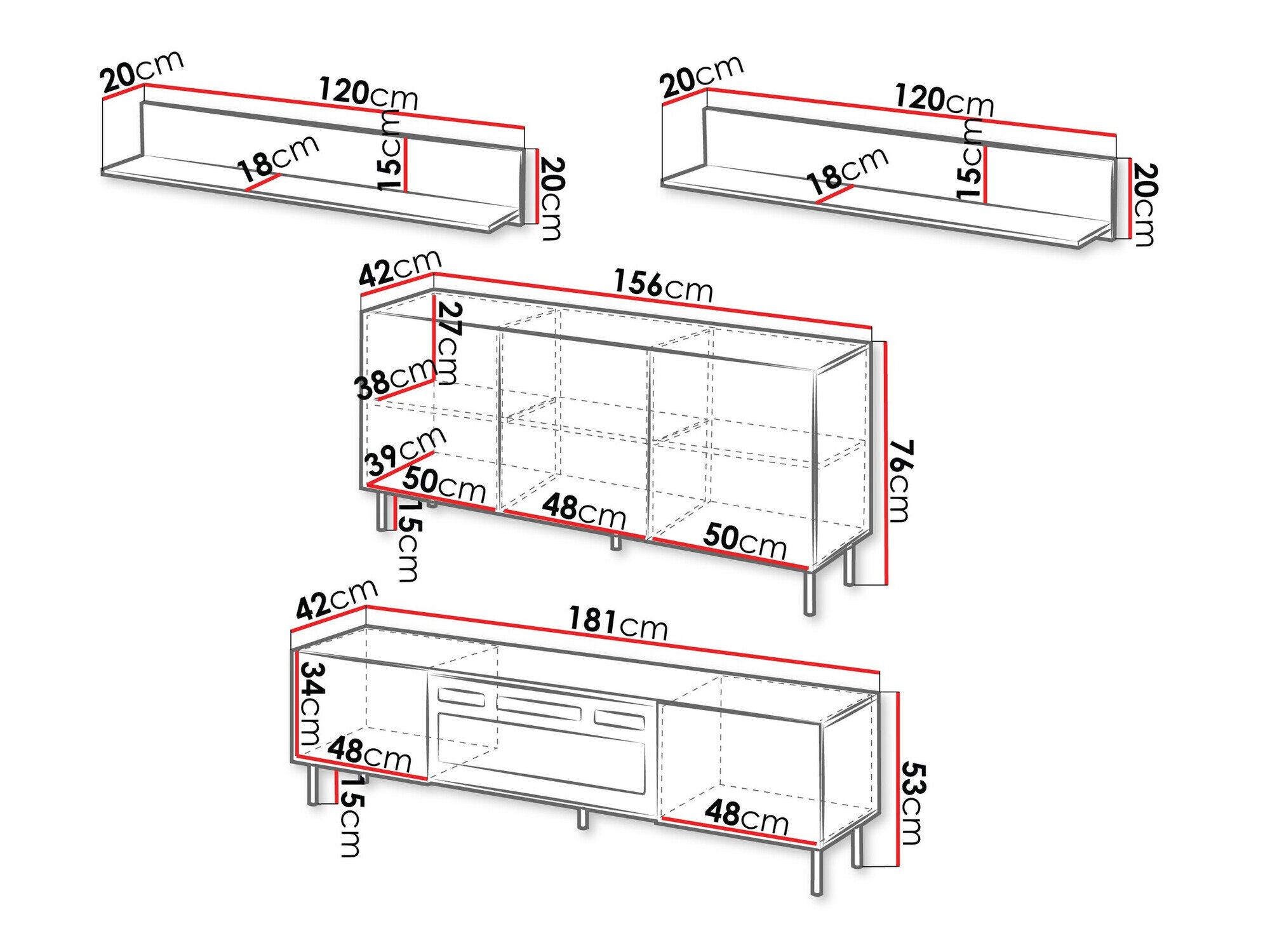 Stuemøbelsæt Studium