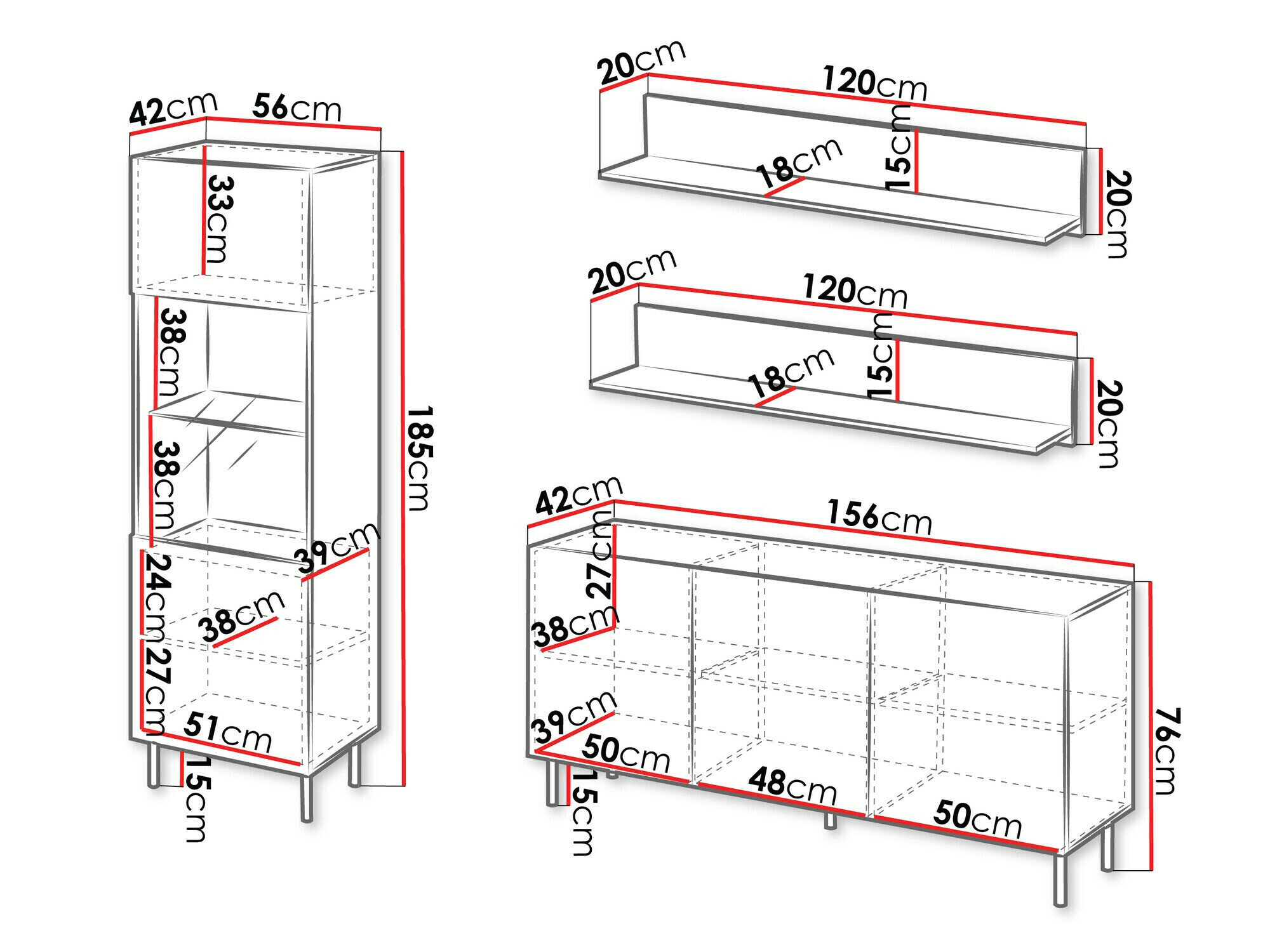 Stuemøbelsæt Studium I