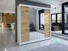 Kledingkast Closico Cavaris V (Wit + Artisan eiken)