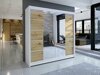 Kledingkast Closico Cavaris V (Wit + Artisan eiken)