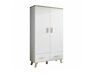Kledingkast Larfloi 111 (Wit + Sonoma eik)