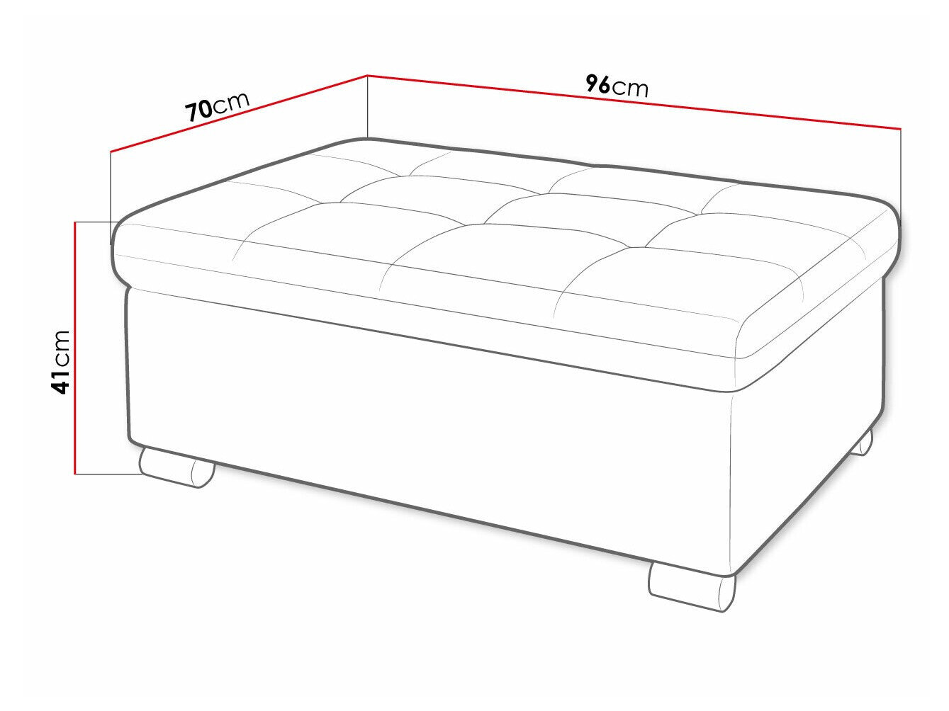 Polstret bænk Comfivo Gemma I (Soft 017 + Soul 20)